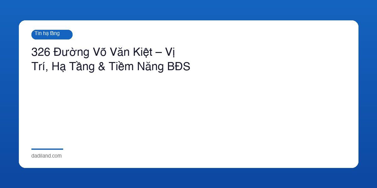 326 Duong Vo Van Kiet