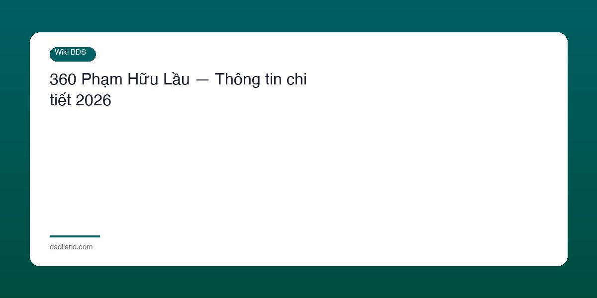 360 Pham Huu Lau