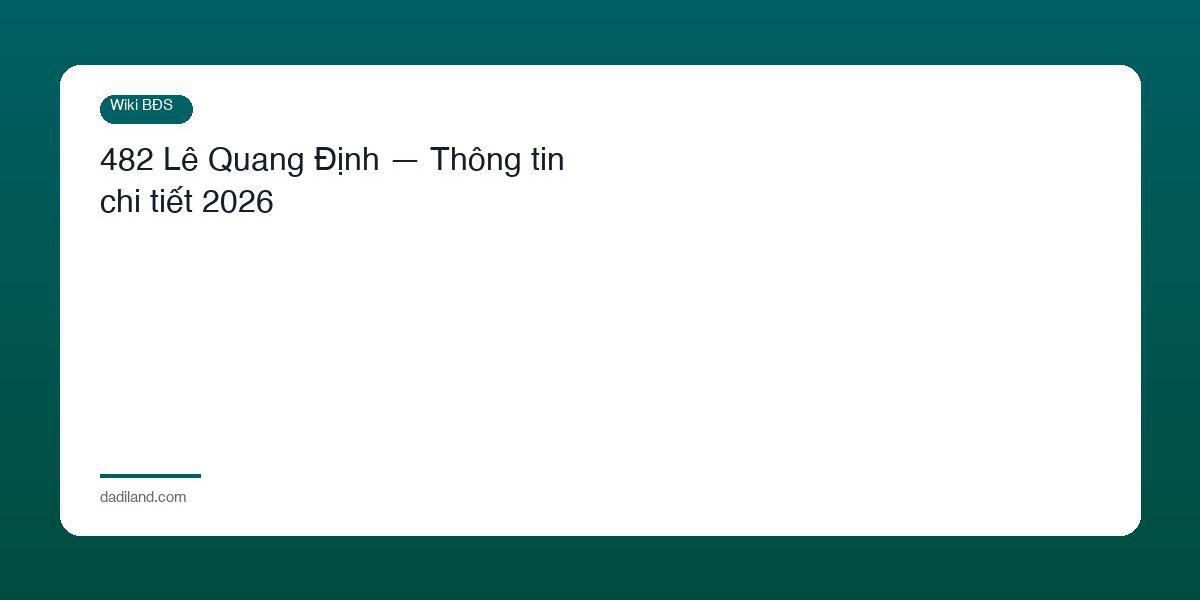 482 Le Quang Dinh