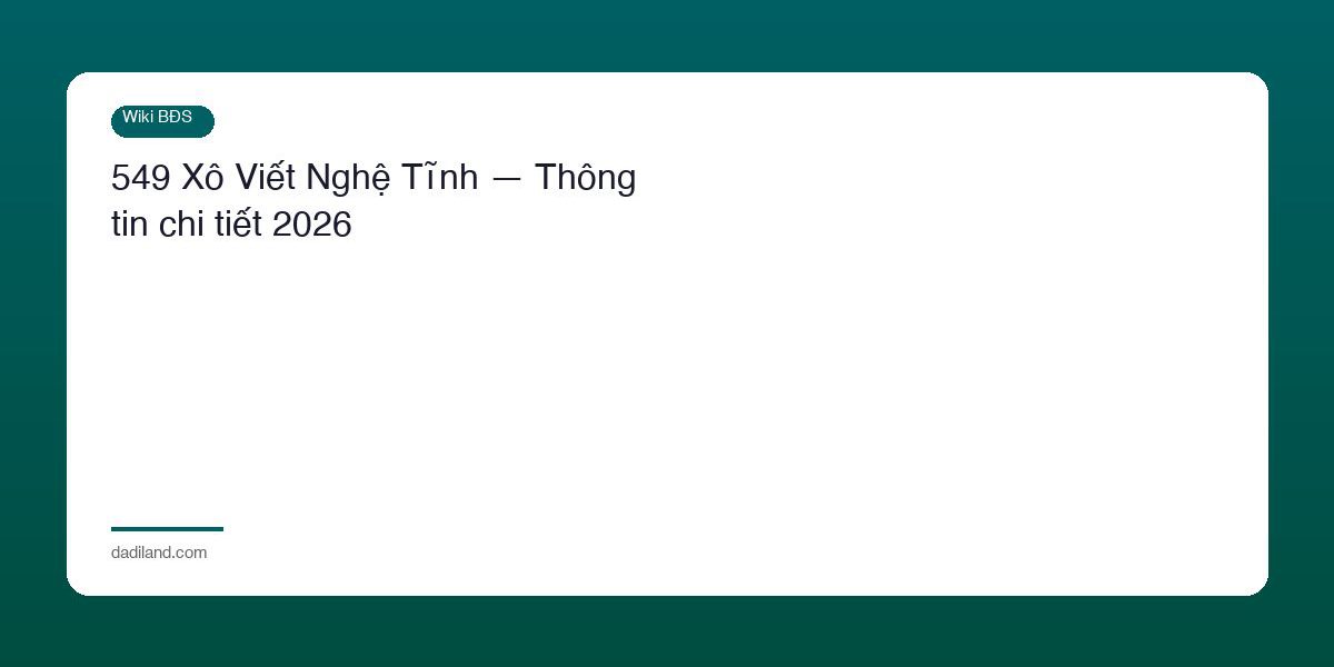 549 Xo Viet Nghe Tinh