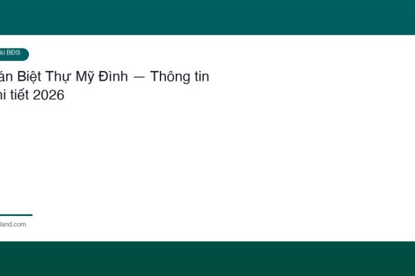 Ban Biet Thu My Dinh