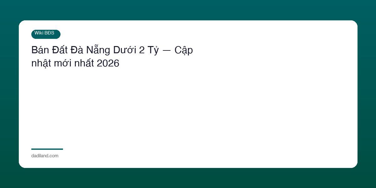 Ban Dat Da Nang Duoi 2 Ty