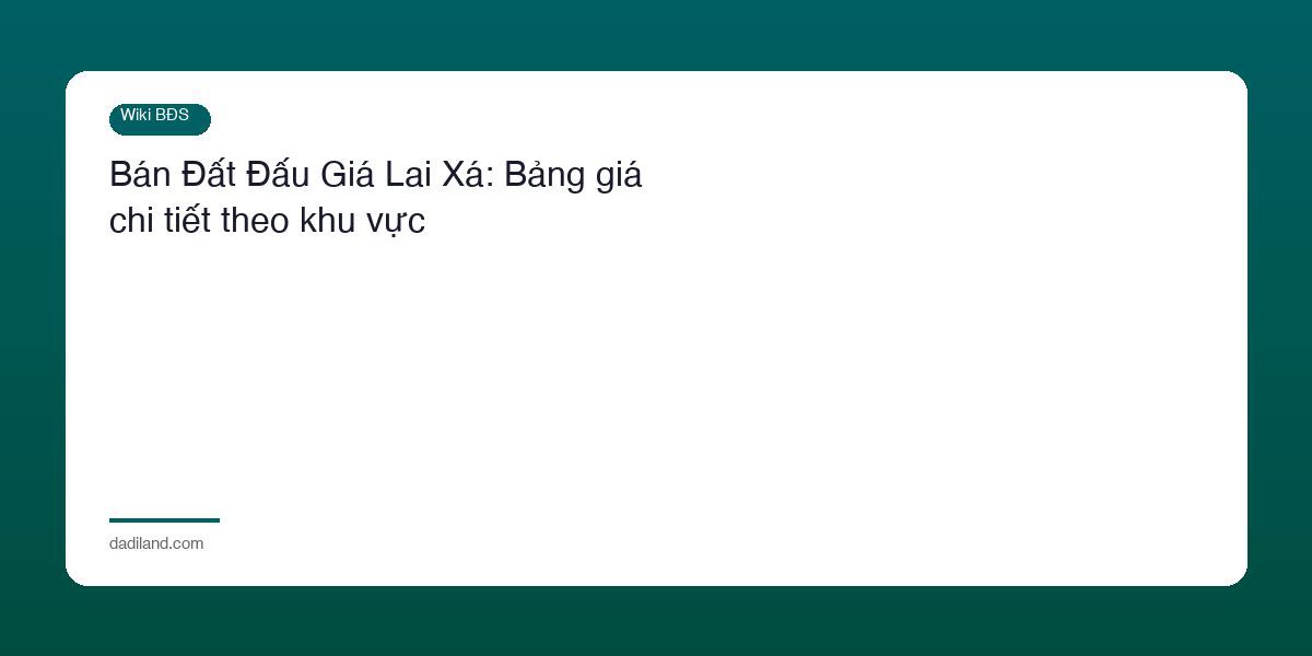 Ban Dat Dau Gia Lai Xa