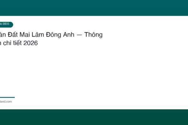 Ban Dat Mai Lam Dong Anh