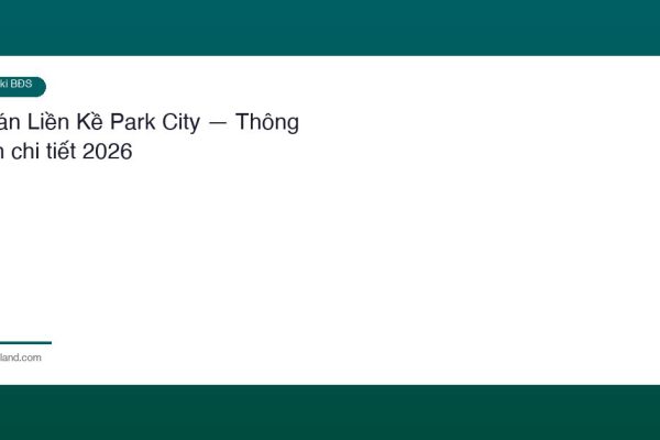 Ban Lien Ke Park City