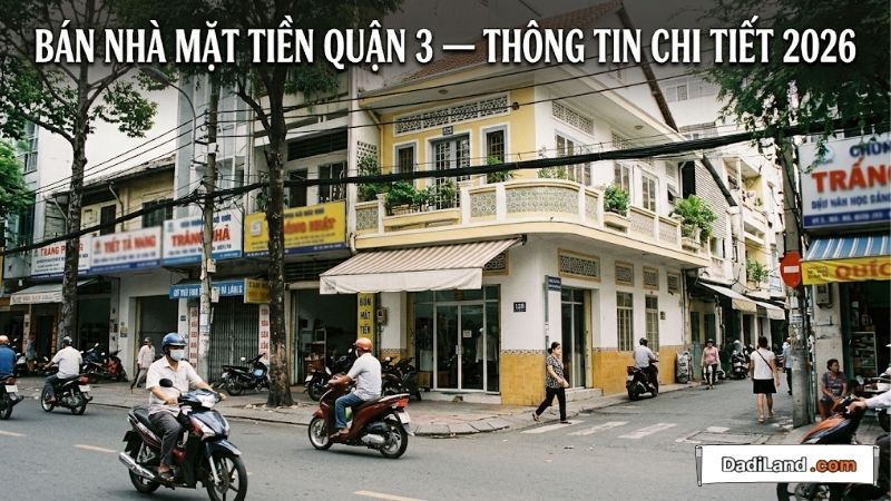 Bán Nhà Mặt Tiền Quận 3 — Thông tin chi tiết 2026