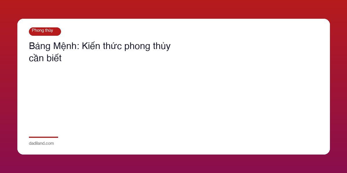 Bang Menh
