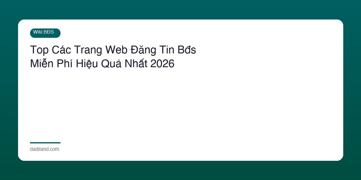 Cac Trang Web Dang Tin Bds Mien Phi