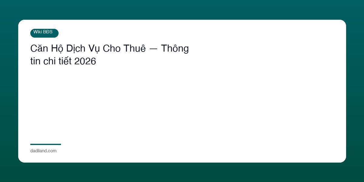 Can Ho Dich Vu Cho Thue