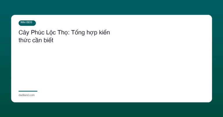 Cây Phúc Lộc Thọ: Tổng hợp kiến thức cần biết