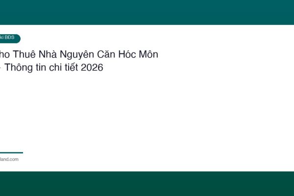 Cho Thue Nha Nguyen Can Hoc Mon