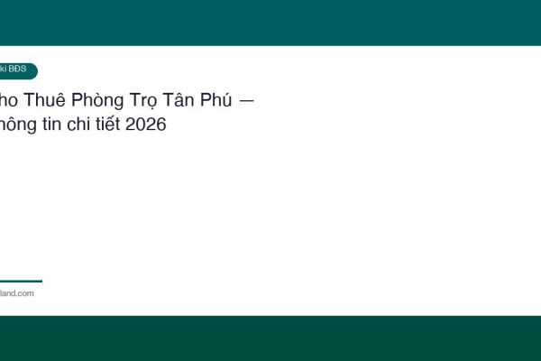 Cho Thue Phong Tro Tan Phu