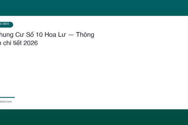 Chung Cu So 10 Hoa Lu