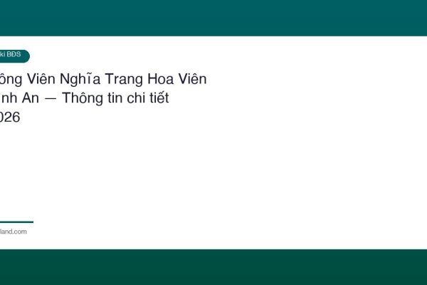 Cong Vien Nghia Trang Hoa Vien Binh An
