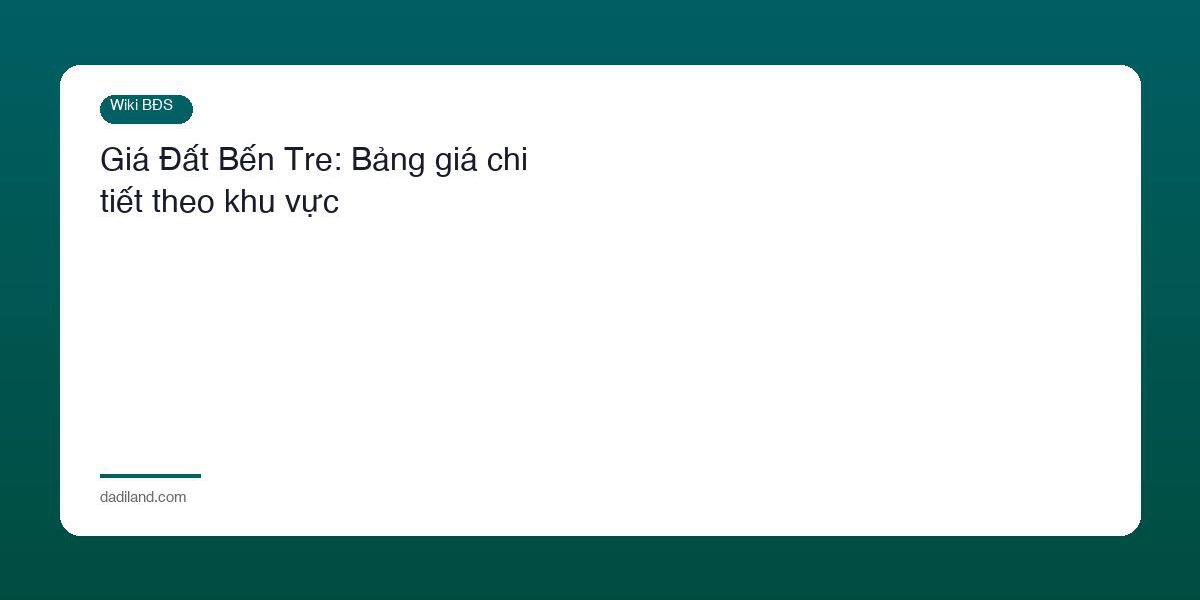 Gia Dat Ben Tre