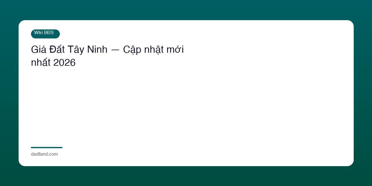 Gia Dat Tay Ninh