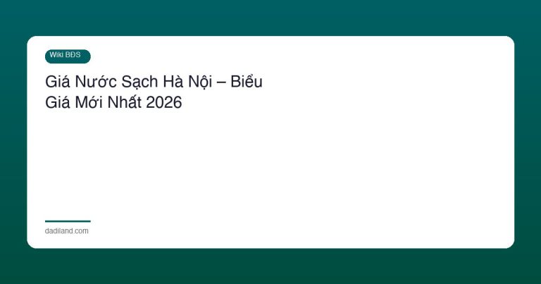 Giá Nước Sạch Hà Nội – Biểu Giá Mới Nhất 2026