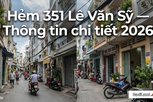 Hẻm 351 Lê Văn Sỹ — Thông tin chi tiết 2026