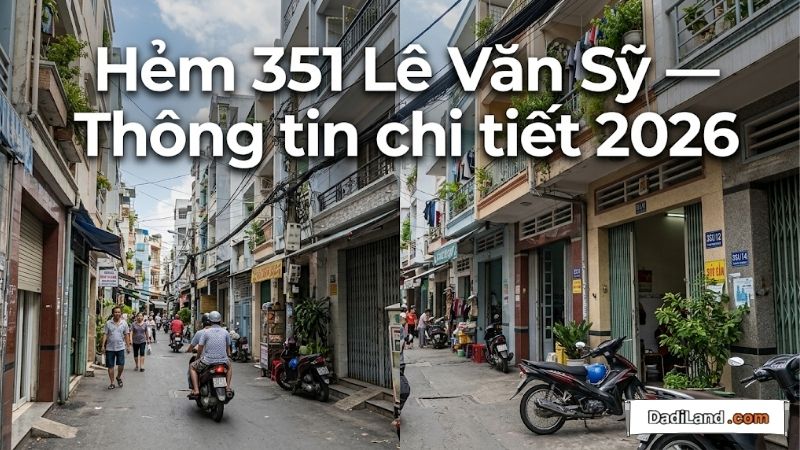 Hẻm 351 Lê Văn Sỹ — Thông tin chi tiết 2026