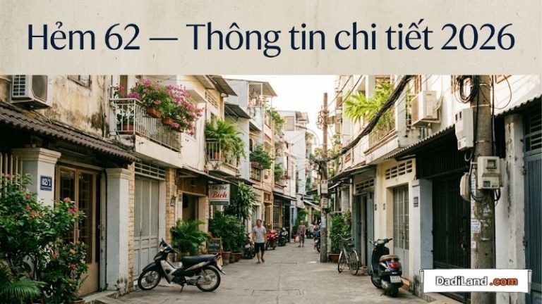 Hẻm 62 — Thông tin chi tiết 2026