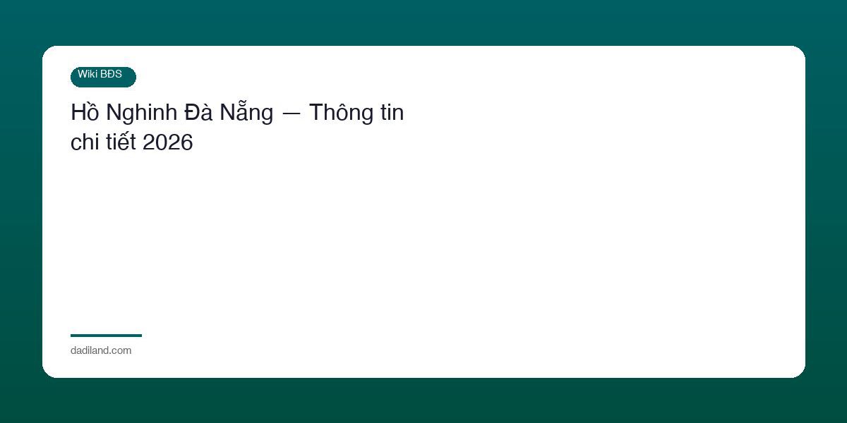 Ho Nghinh Da Nang