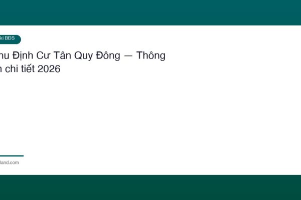 Khu Dinh Cu Tan Quy Dong