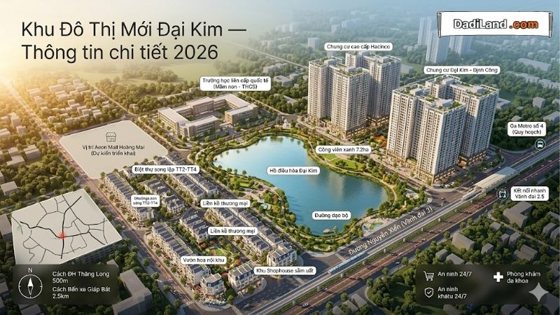 Khu Đô Thị Mới Đại Kim — Thông tin chi tiết 2026