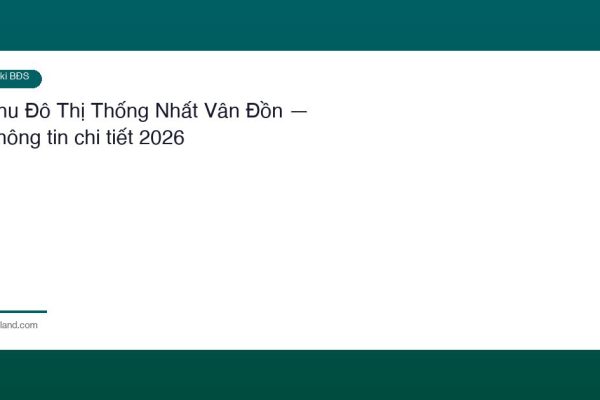 Khu Do Thi Thong Nhat Van Don