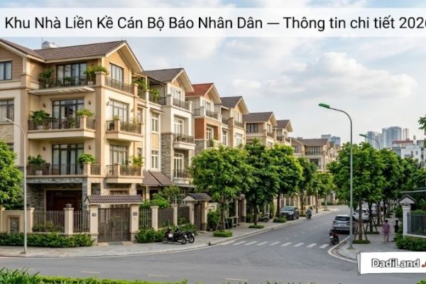 Khu Nhà Liền Kề Cán Bộ Báo Nhân Dân — Thông tin chi tiết 2026