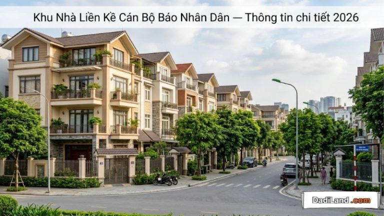 Khu Nhà Liền Kề Cán Bộ Báo Nhân Dân — Thông tin chi tiết 2026