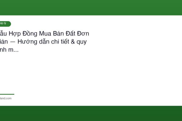 Mau Hop Dong Mua Ban Dat Don Gian
