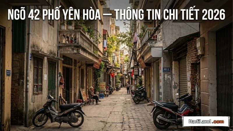 Ngõ 42 Phố Yên Hòa — Thông tin chi tiết 2026