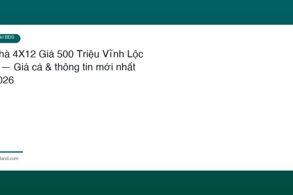 Nha 4×12 Gia 500 Trieu Vinh Loc B