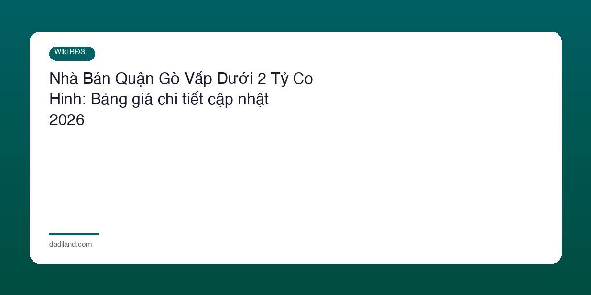 Nha Ban Quan Go Vap Duoi 2 Ty Co Hinh