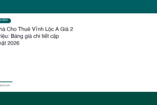 Nha Cho Thue Vinh Loc A Gia 2 Trieu