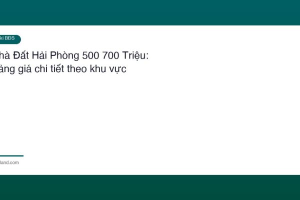 Nha Dat Hai Phong 500 700 Trieu