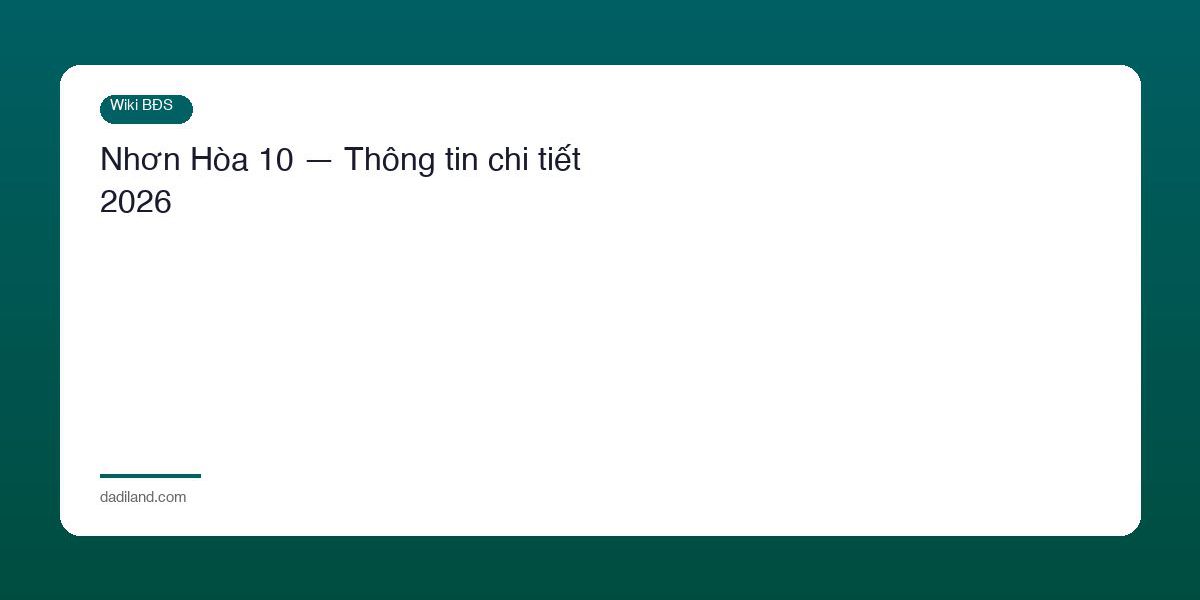 Nhon Hoa 10