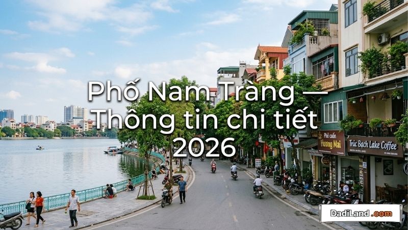 Phố Nam Tràng — Thông tin chi tiết 2026