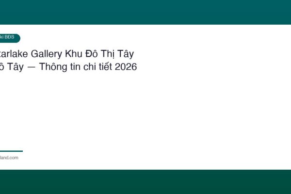 Starlake Gallery Khu Do Thi Tay Ho Tay