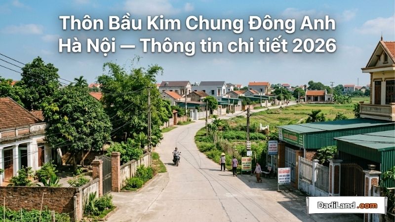 Thôn Bầu Kim Chung Đông Anh Hà Nội — Thông tin chi tiết 2026