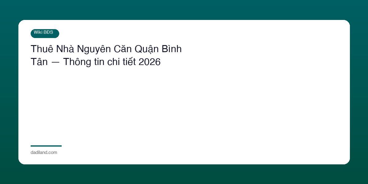 Thue Nha Nguyen Can Quan Binh Tan