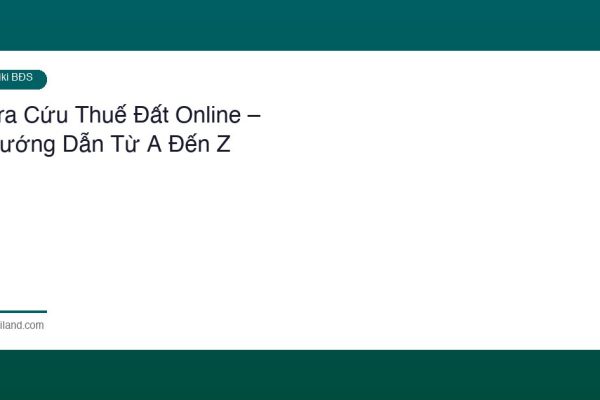 Tra Cuu Thue Dat Online
