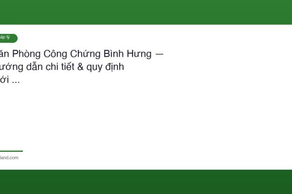 Van Phong Cong Chung Binh Hung