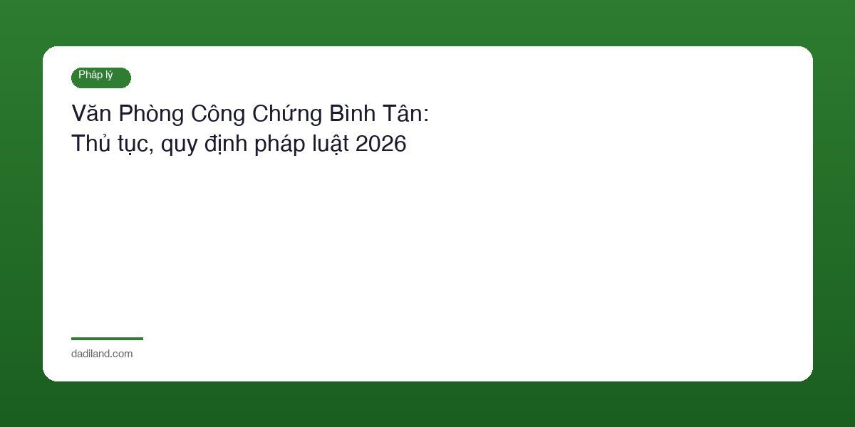 Van Phong Cong Chung Binh Tan