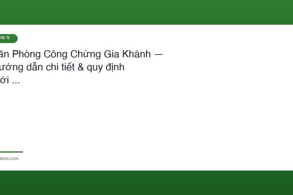 Van Phong Cong Chung Gia Khanh