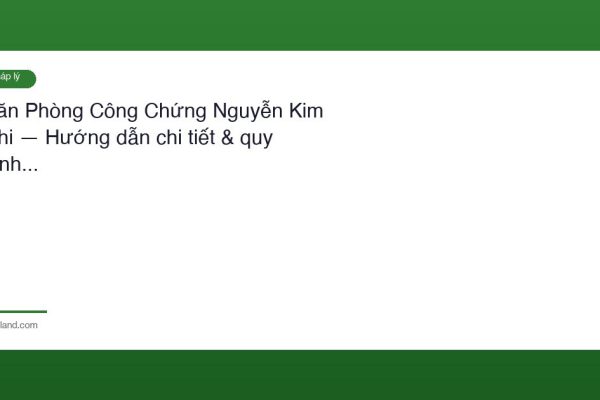 Van Phong Cong Chung Nguyen Kim Chi