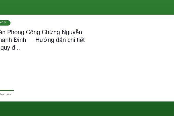 Van Phong Cong Chung Nguyen Thanh Dinh