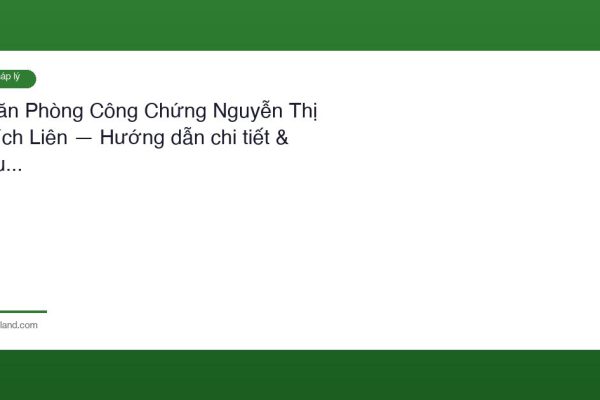 Van Phong Cong Chung Nguyen Thi Bich Lien