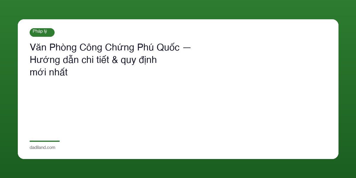 Van Phong Cong Chung Phu Quoc