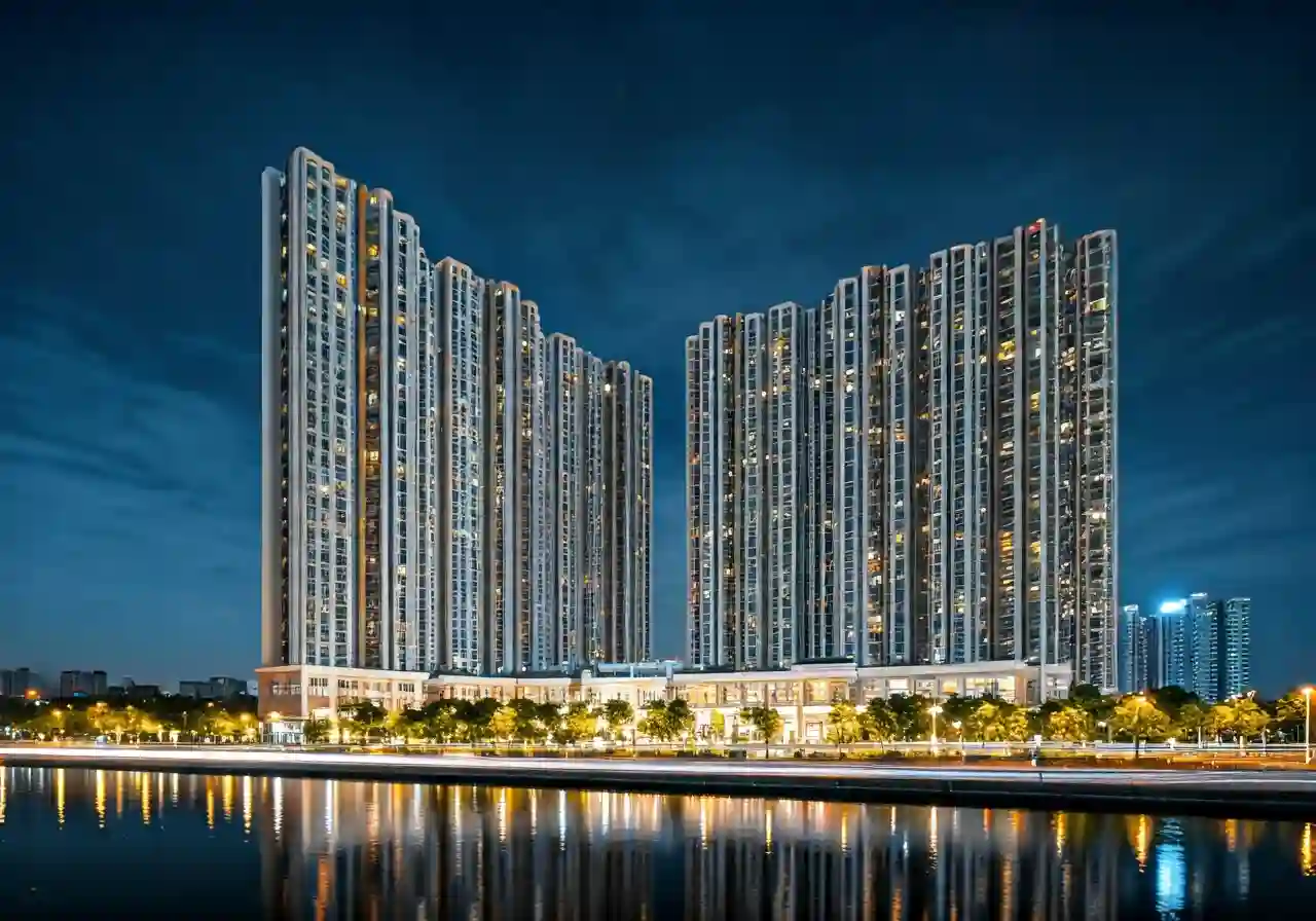 Alluvia City Du an khu do thi tai Hung Yen - canh dem